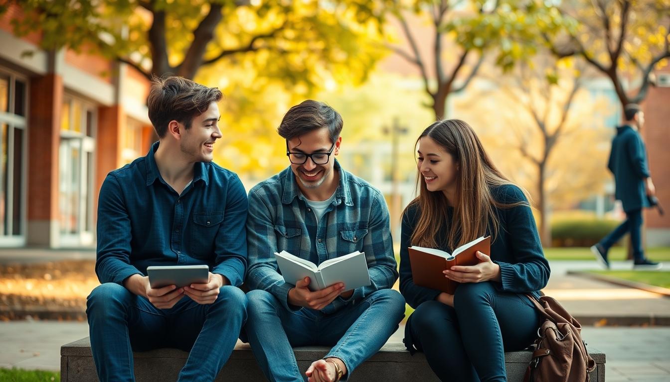 Student preparing for exams with study materials
